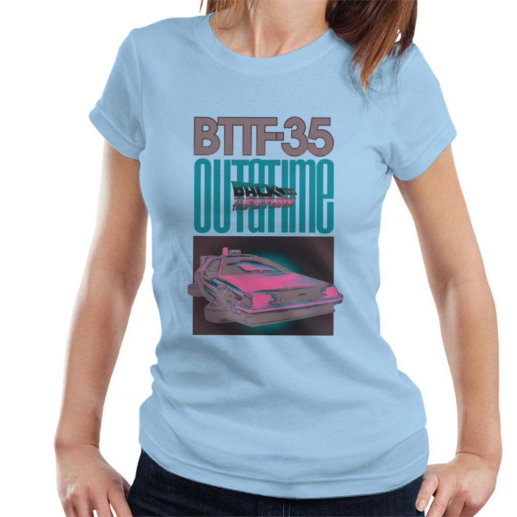 Back to the Future Delorean 35 Outatime Women's T-Shirt product image 4