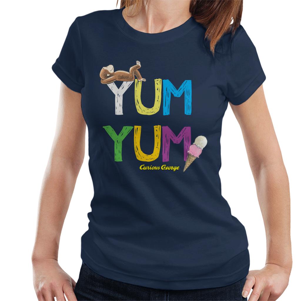 Curious George Yum Ice Cream Women's T-Shirt product image 1