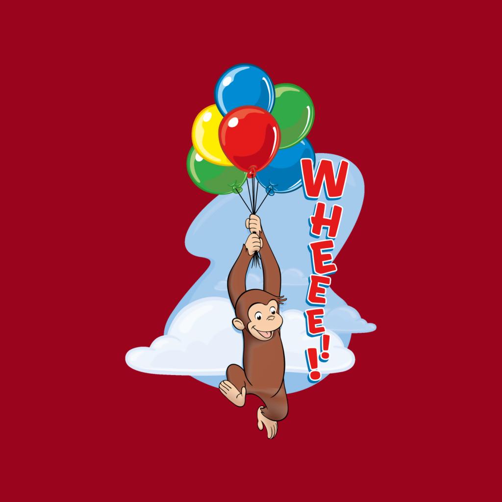 Curious George Floating On Balloons Women's T-Shirt product image 5