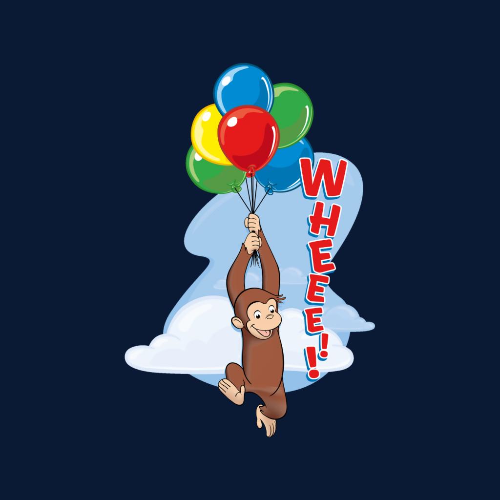 Curious George Floating On Balloons Women's T-Shirt product image 2