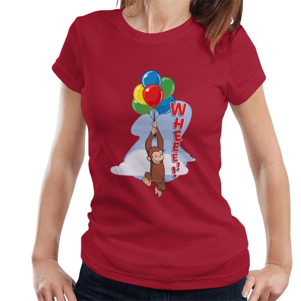 Curious George Floating On Balloons Women's T-Shirt product image 4