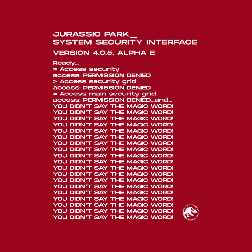 Jurassic Park System Security Interface Women's T-Shirt product image 5
