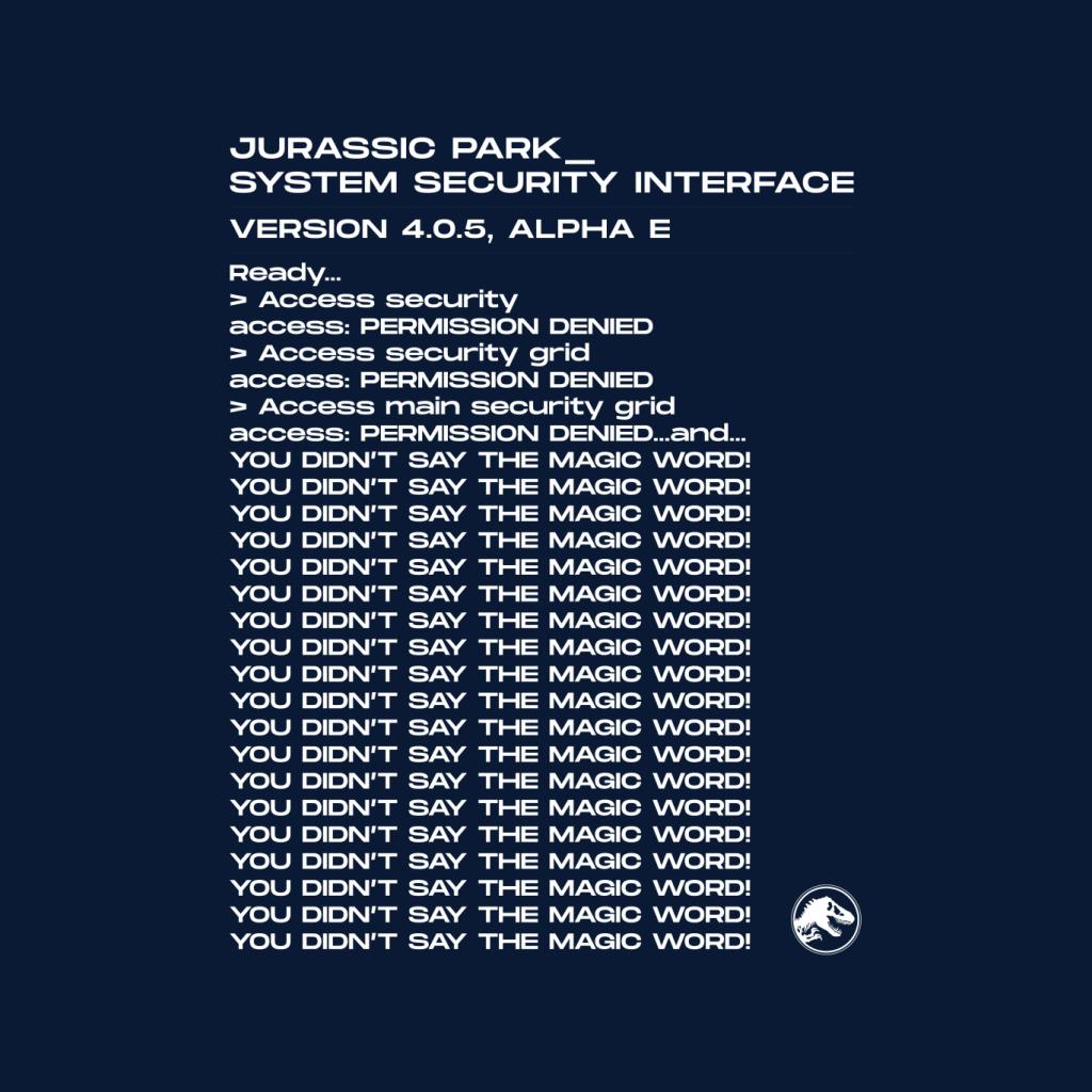 Jurassic Park System Security Interface Women's T-Shirt product image 2