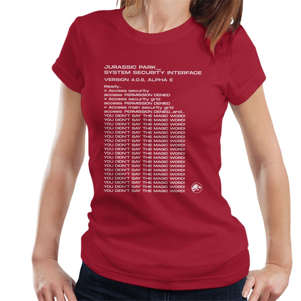 Jurassic Park System Security Interface Women's T-Shirt product image 4