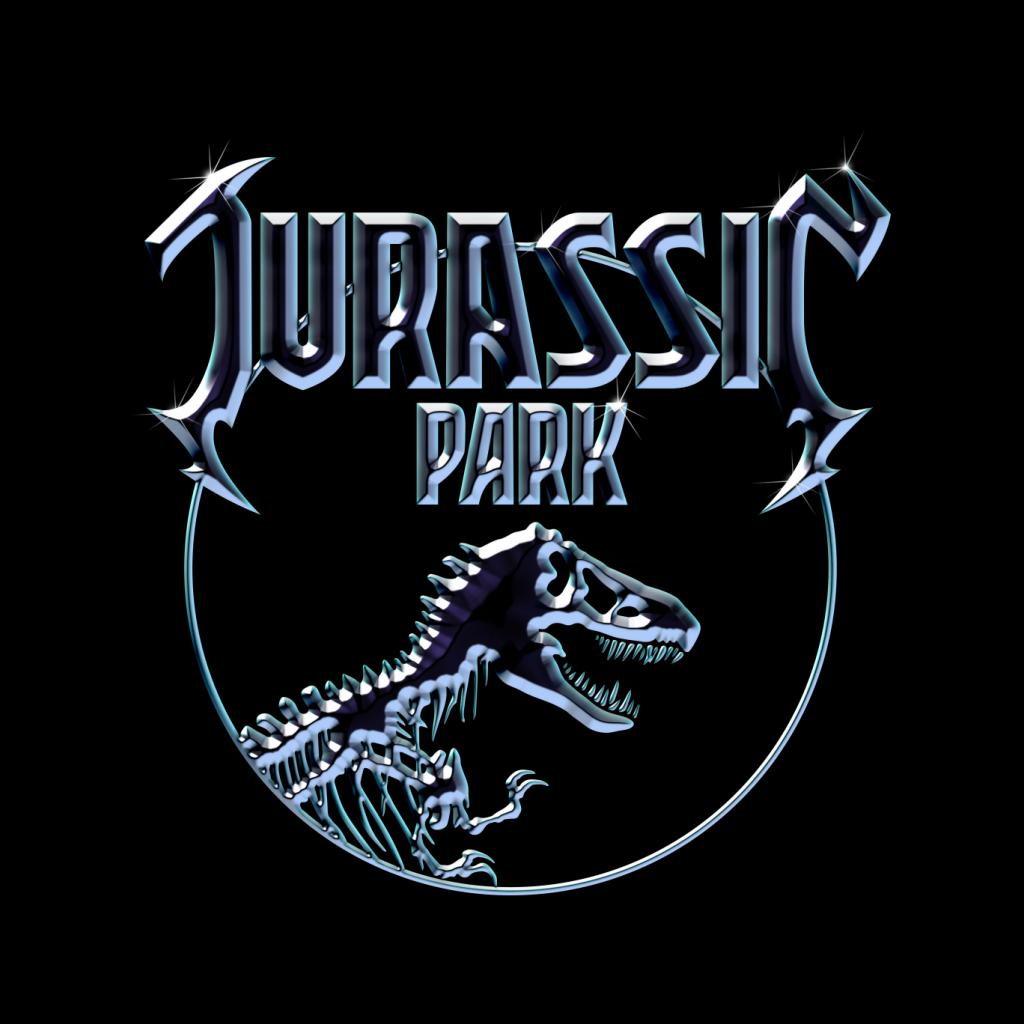 Jurassic Park Chrome Logo Women's T-Shirt product image 2