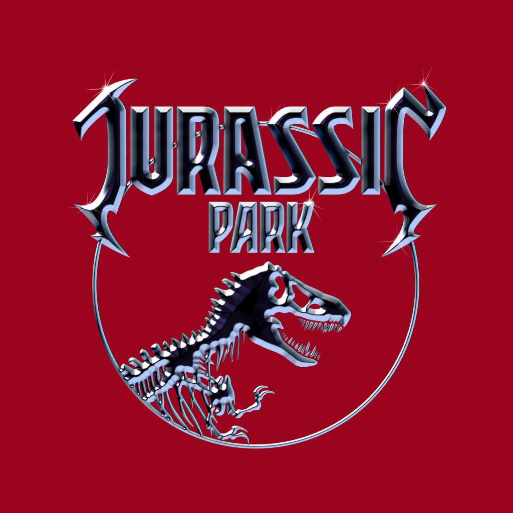Jurassic Park Chrome Logo Women's T-Shirt product image 5