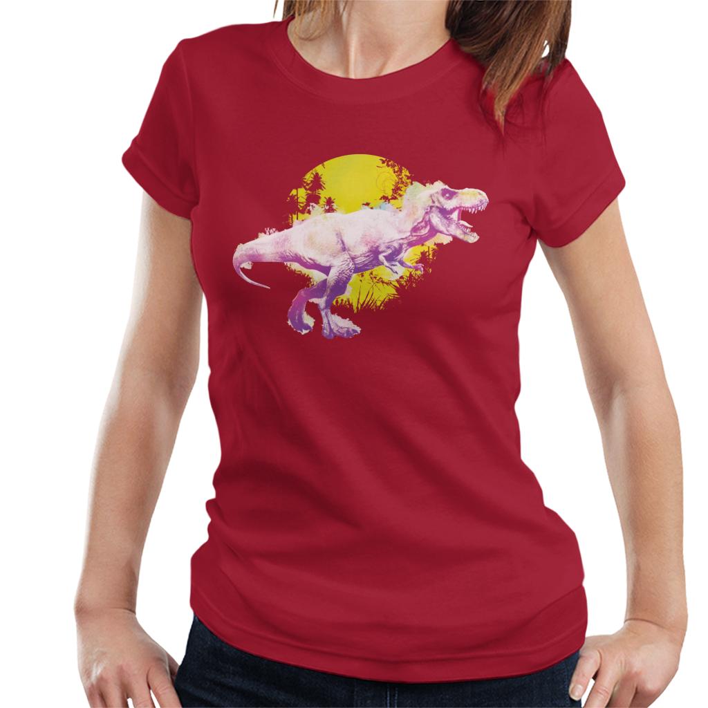 Jurassic Park T Rex Jungle Sun Women's T-Shirt product image 4
