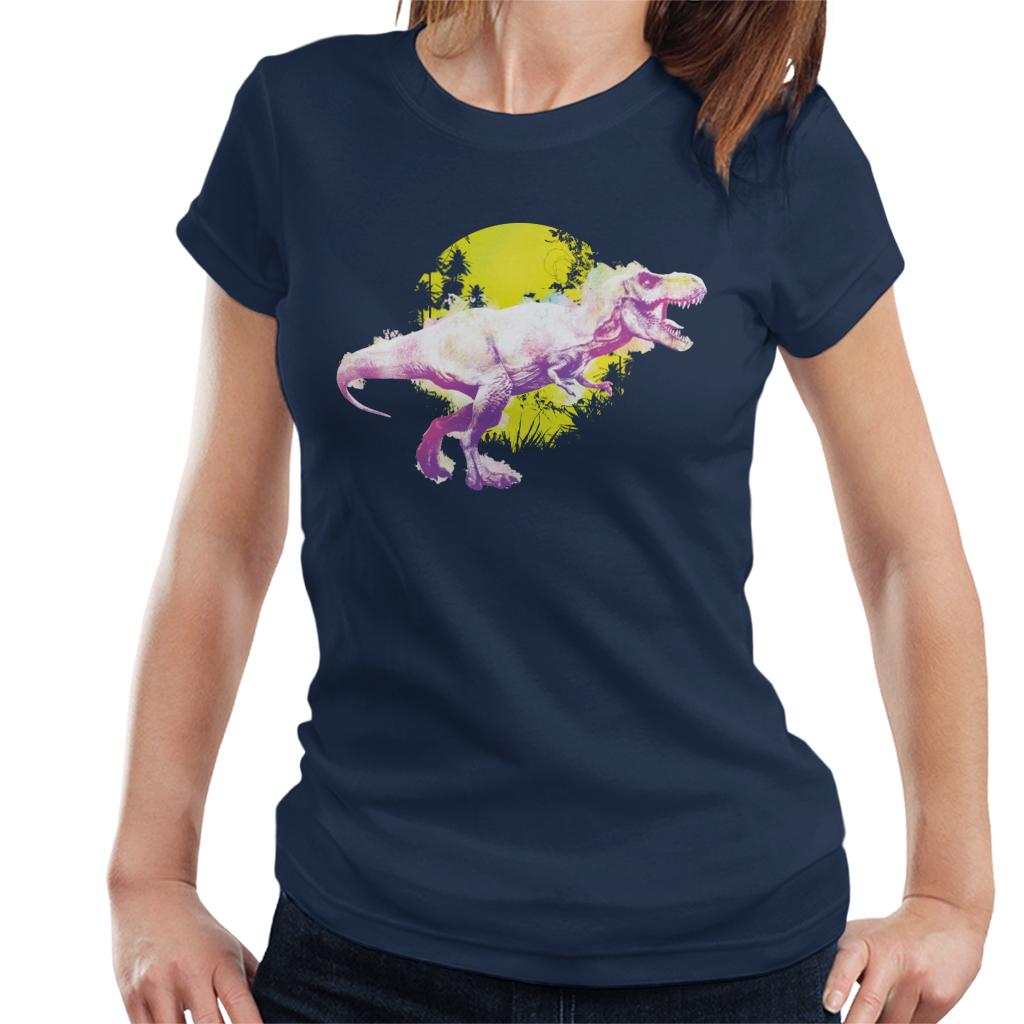 Jurassic Park T Rex Jungle Sun Women's T-Shirt product image 1