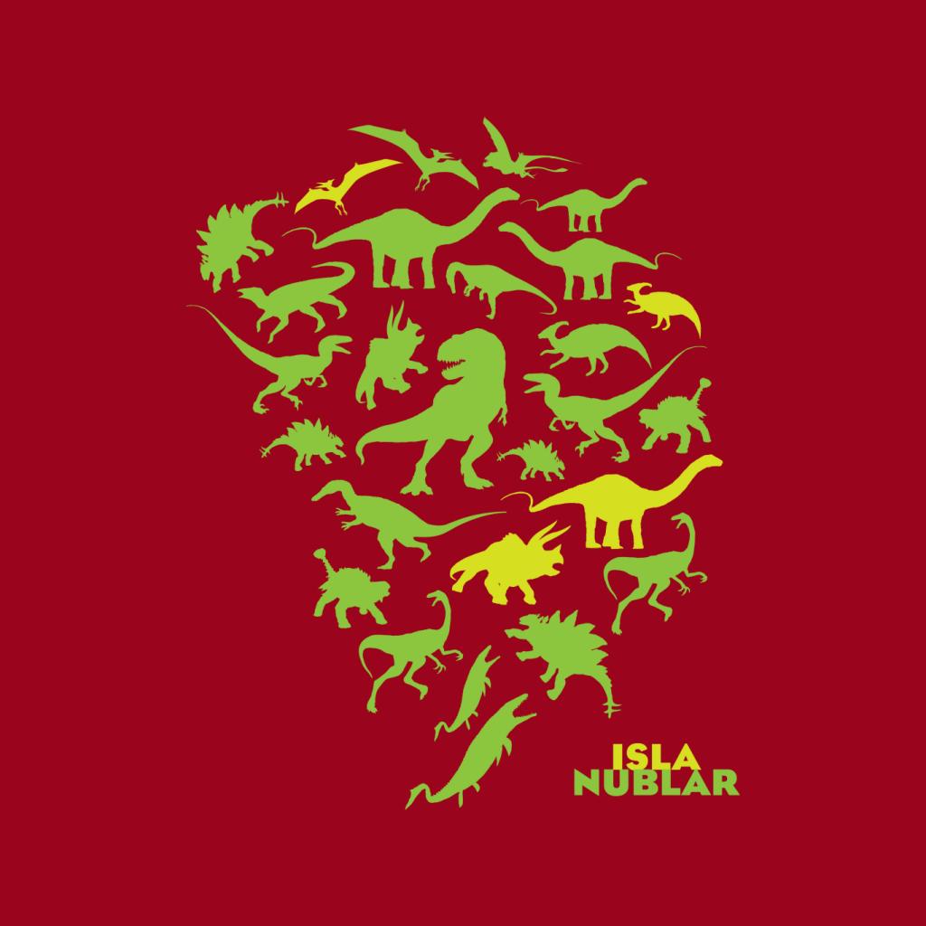 Jurassic Park Isla Nublar Green Dinosaur Silhouettes product image 5