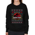 Jurassic Park Logo Christmas Knit Pattern Women's Sweatshirt product image 1