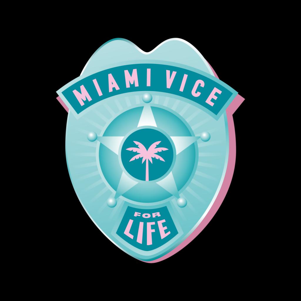 Miami Vice For Life Police Badge Women's T-Shirt product image 2
