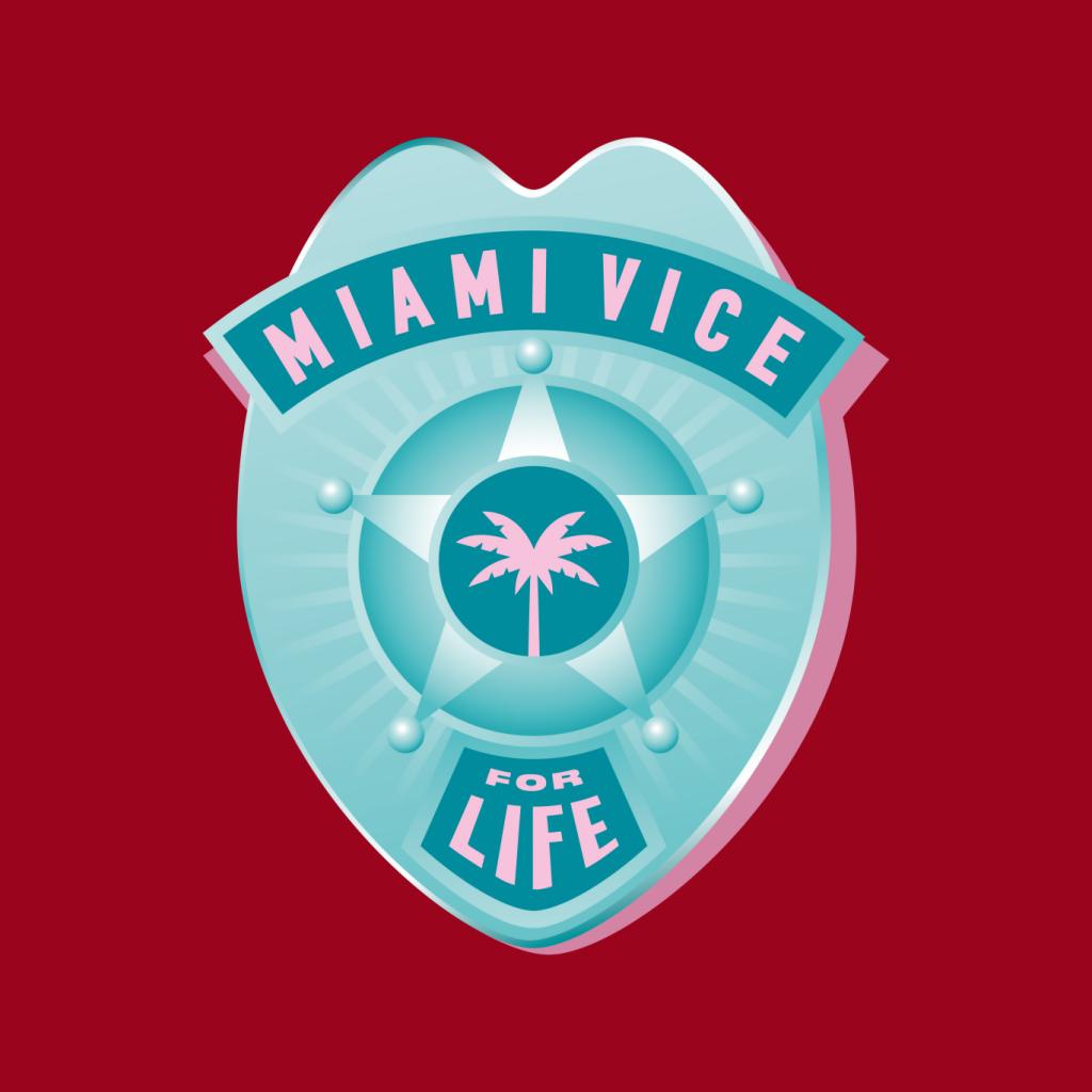 Miami Vice For Life Police Badge Women's T-Shirt product image 5