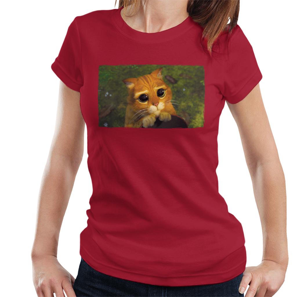 Shrek Puss In Boots Cute Eyes Women's T-Shirt product image 4