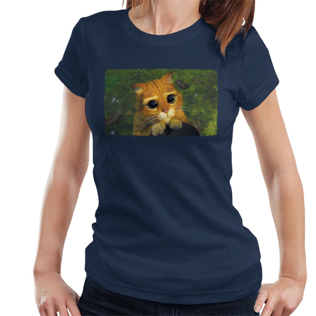 Shrek Puss In Boots Cute Eyes Women's T-Shirt product image 1