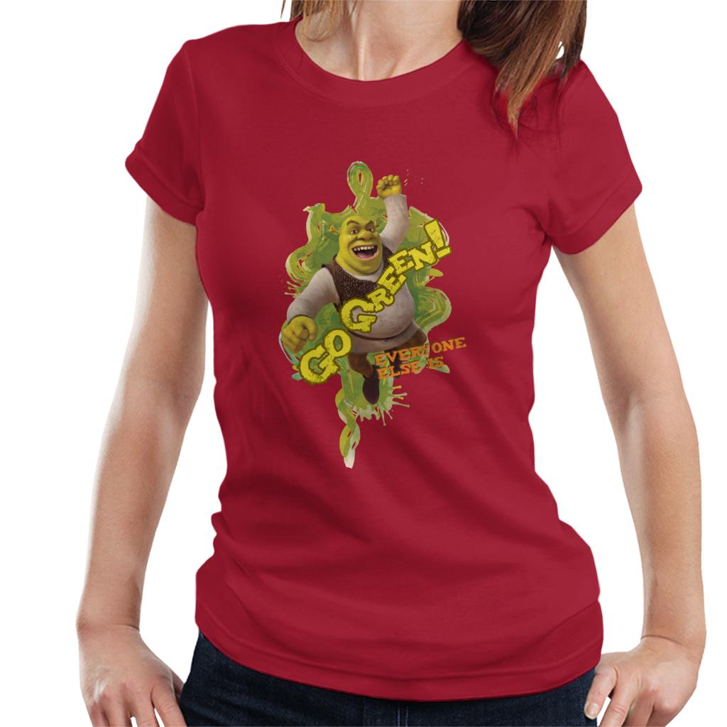 Shrek Go Green Everyone Else Is Women's T-Shirt product image 4