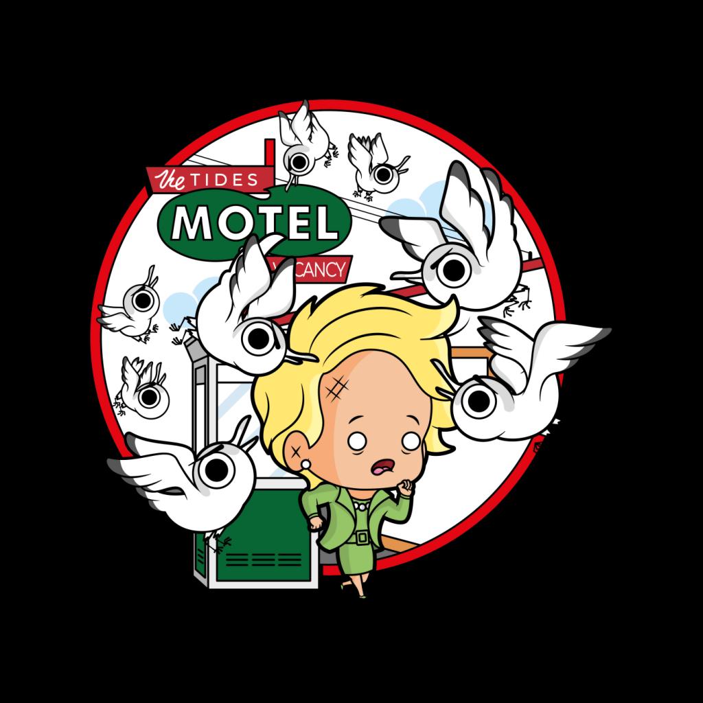 The Birds Cartoon Tides Motel Scene Men's Hooded Sweatshirt product image 2