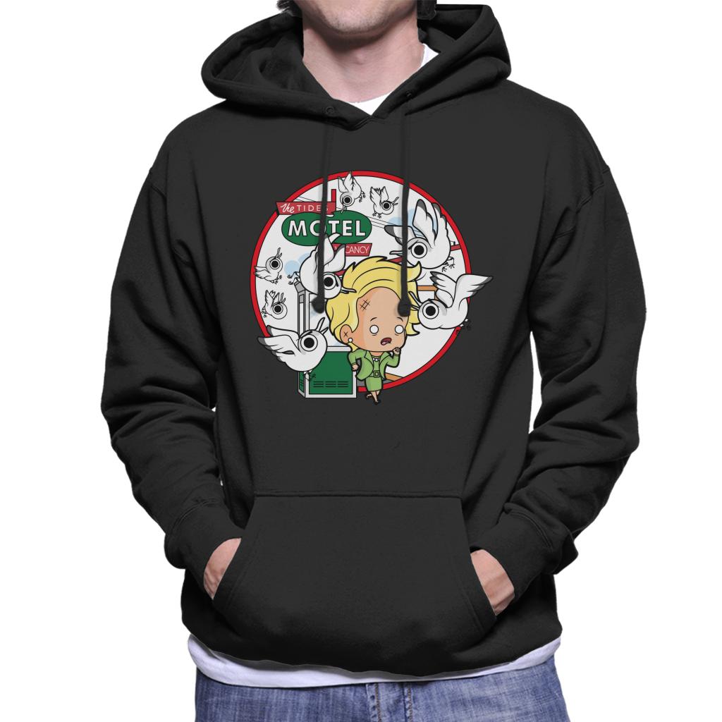 The Birds Cartoon Tides Motel Scene Men's Hooded Sweatshirt product image 1