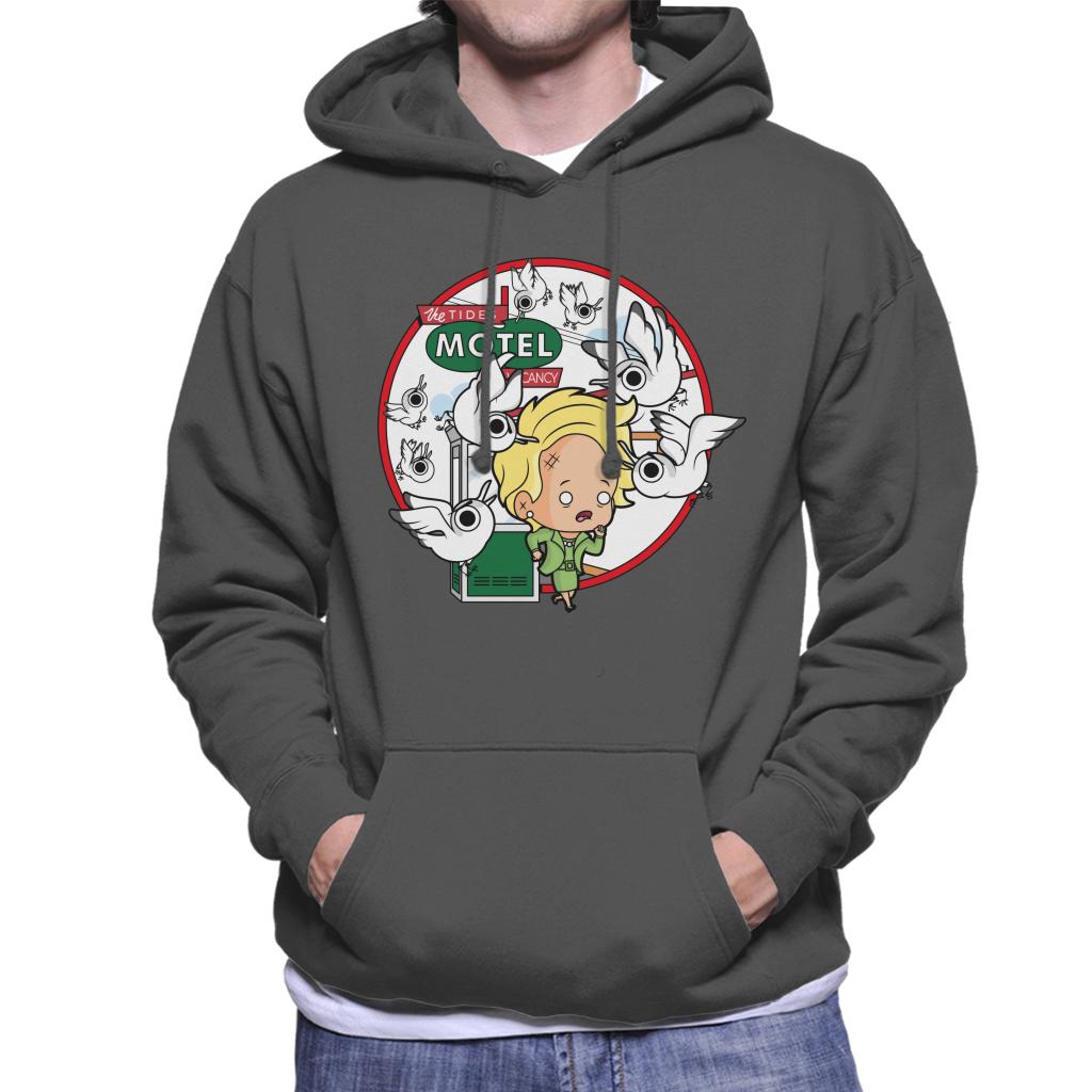 The Birds Cartoon Tides Motel Scene Men's Hooded Sweatshirt product image 4