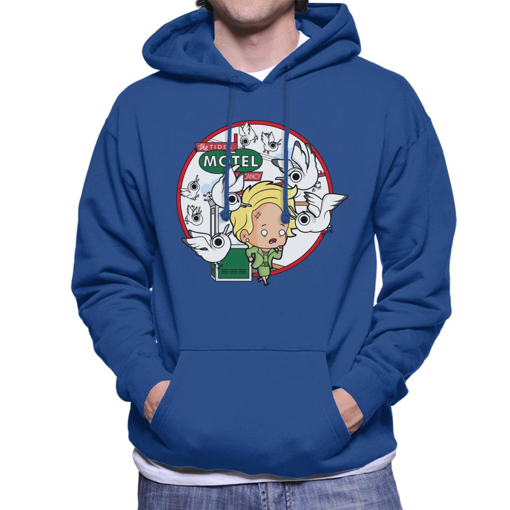 The Birds Cartoon Tides Motel Scene Men's Hooded Sweatshirt product image 6