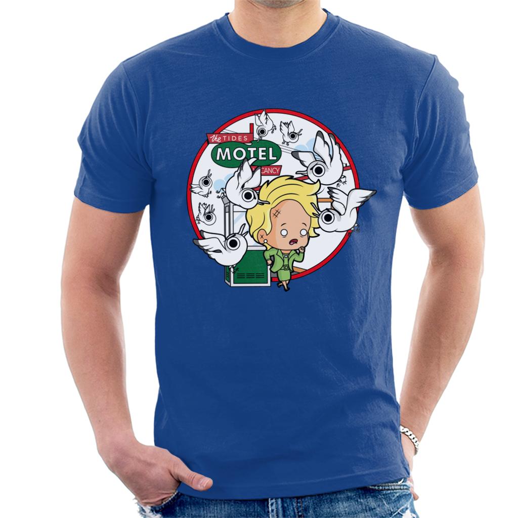The Birds Cartoon Tides Motel Scene Men's T-Shirt product image 6