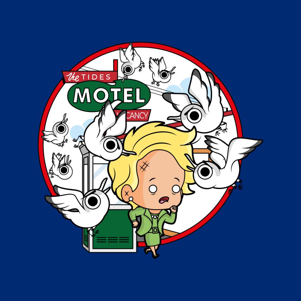 The Birds Cartoon Tides Motel Scene Men's Hooded Sweatshirt product image 7