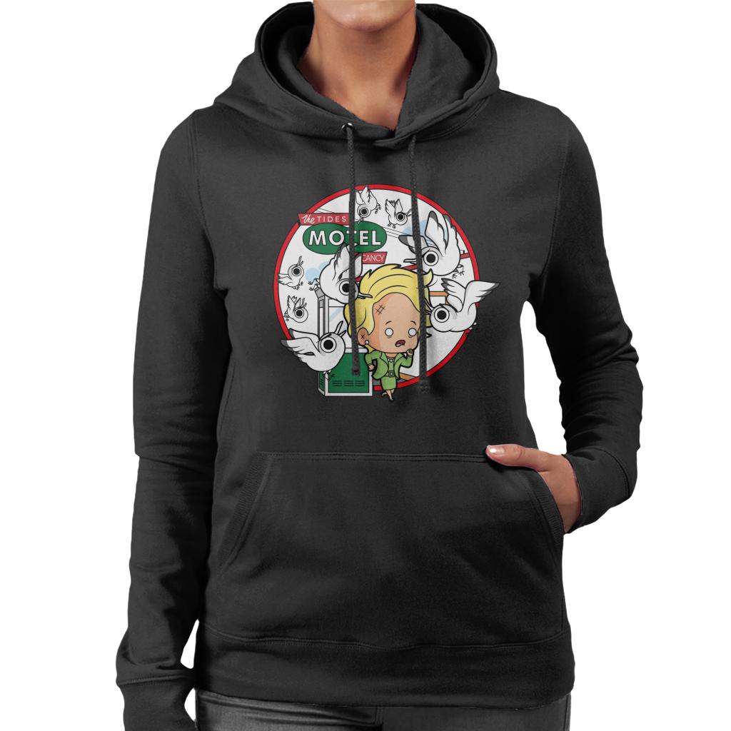 The Birds Cartoon Tides Motel Scene Women's Hooded product image 1