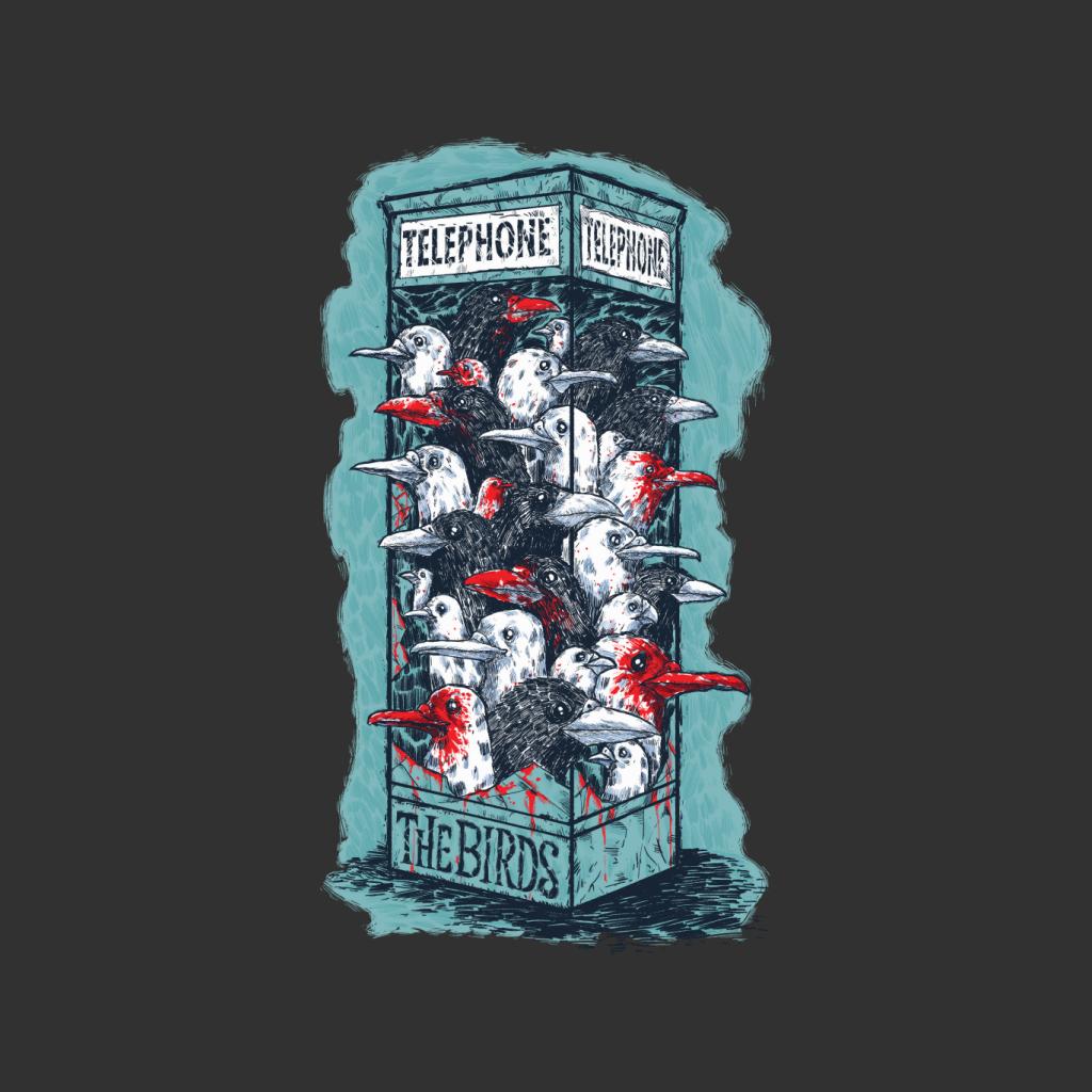 The Birds Dark Phone Booth Men's T-Shirt product image 5