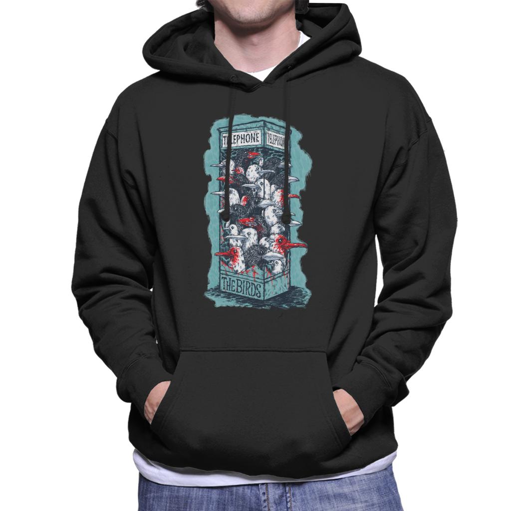 The Birds Dark Phone Booth Men's Hooded Sweatshirt product image 1