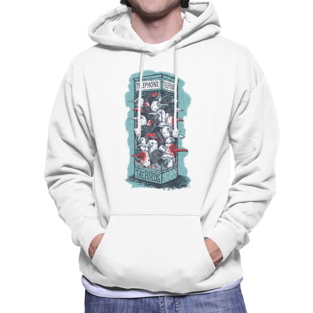 The Birds Dark Phone Booth Men's Hooded Sweatshirt product image 6