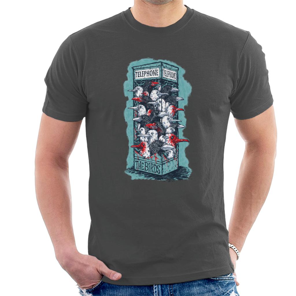 The Birds Dark Phone Booth Men's T-Shirt product image 4