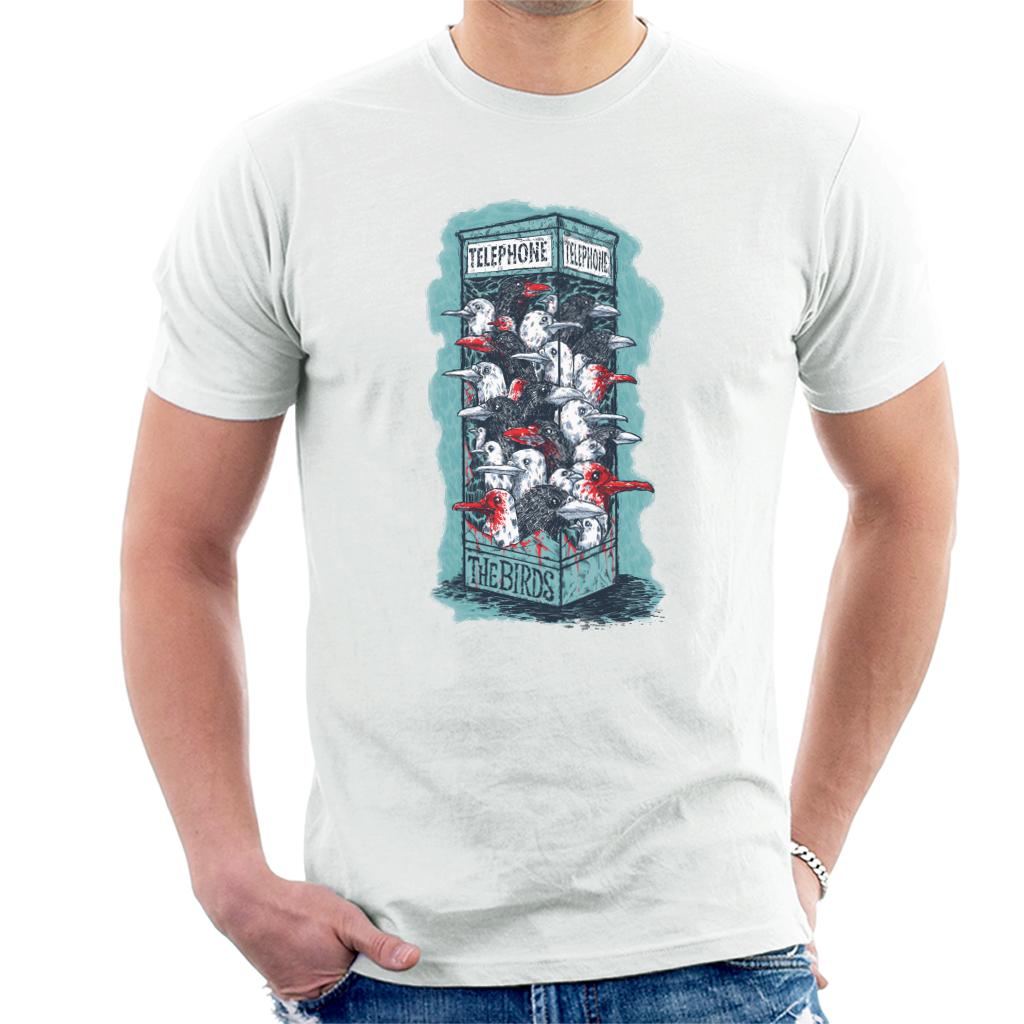 The Birds Dark Phone Booth Men's T-Shirt product image 6