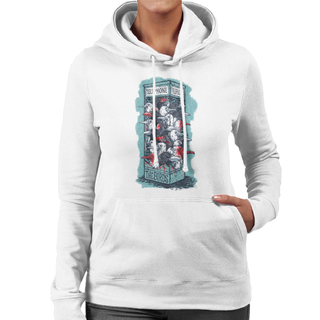 The Birds Dark Phone Booth Women's Hooded Sweatshirt product image 6