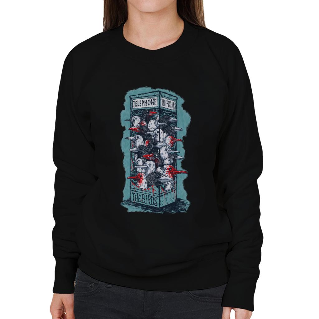 The Birds Dark Phone Booth Women's Sweatshirt product image 1