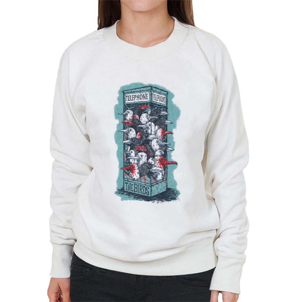 The Birds Dark Phone Booth Women's Sweatshirt product image 6