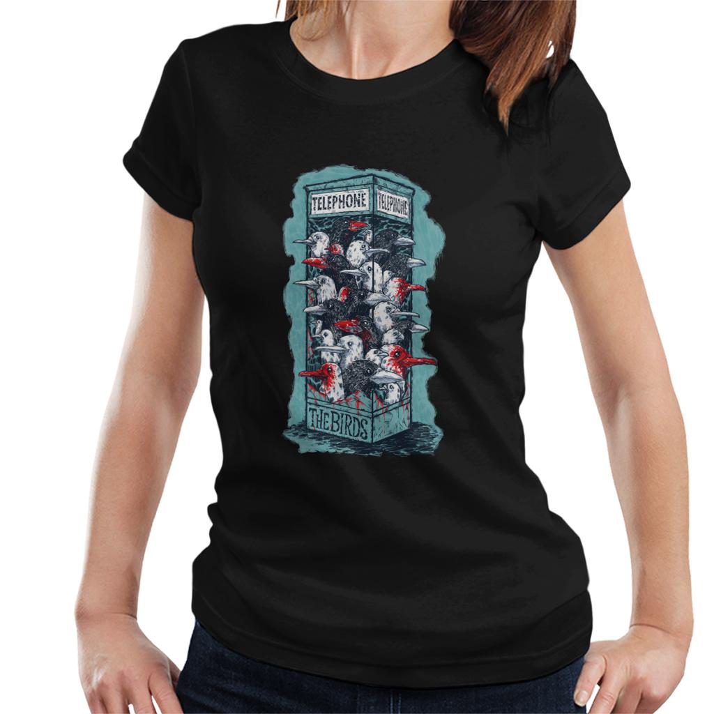 The Birds Dark Phone Booth Women's T-Shirt product image 1