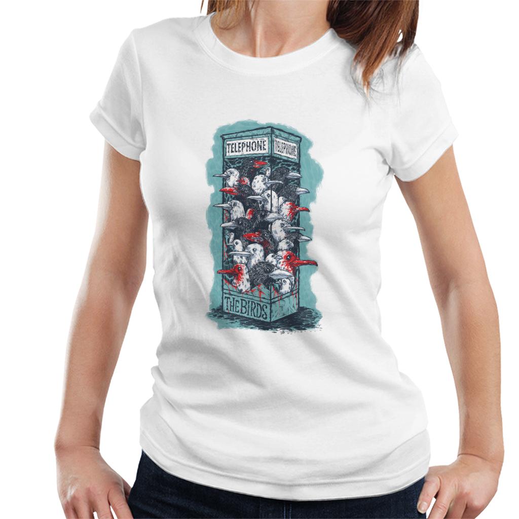 The Birds Dark Phone Booth Women's T-Shirt product image 6