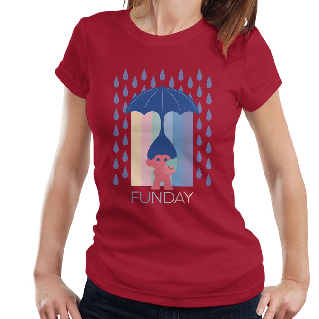 Trolls Fun Day Raining Umbrella Hair Women's T-Shirt product image 4
