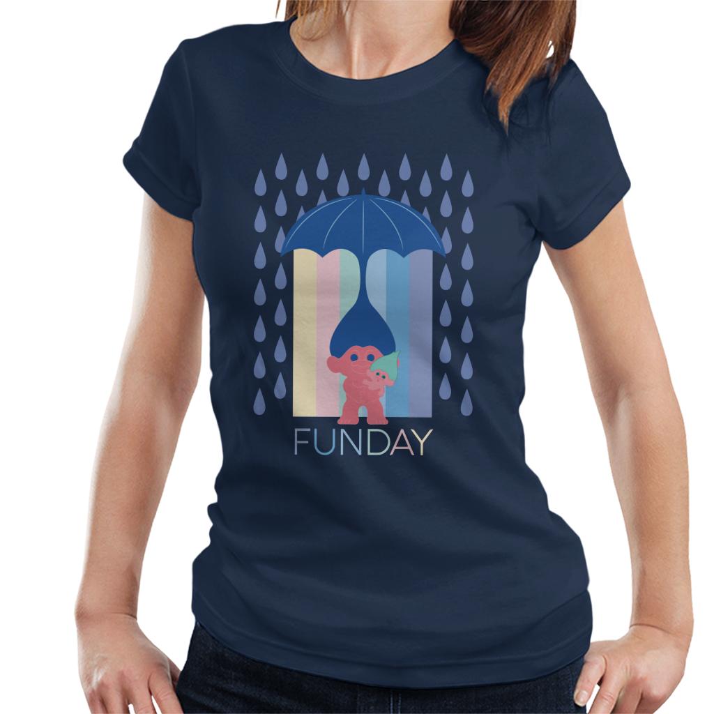 Trolls Fun Day Raining Umbrella Hair Women's T-Shirt product image 1
