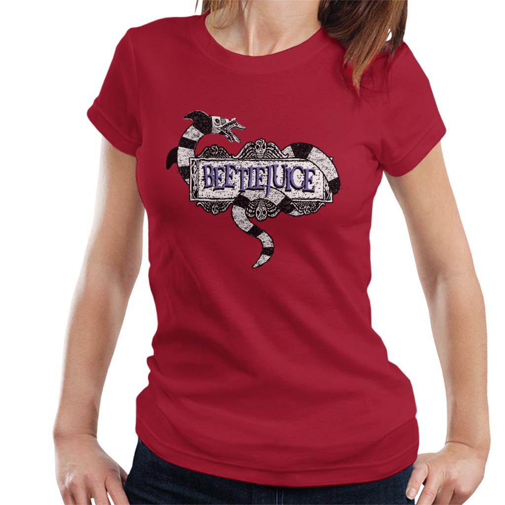 Beetlejuice Sandworm Logo Women's T-Shirt product image 6