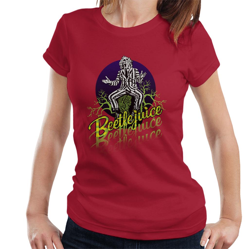 Beetlejuice Halloween Striped Suit Women's T-Shirt product image 4