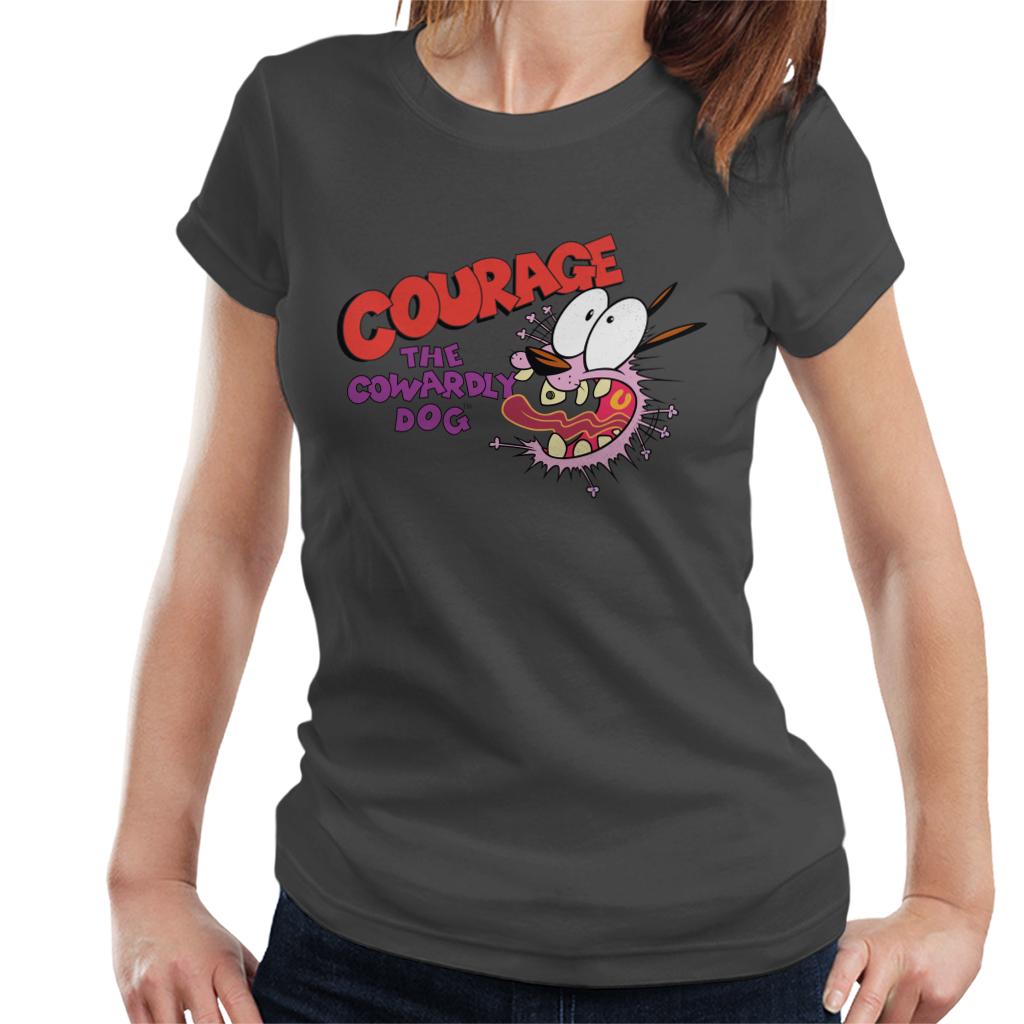 Courage The Cowardly Dog Halloween Scared Women's T-Shirt product image 1
