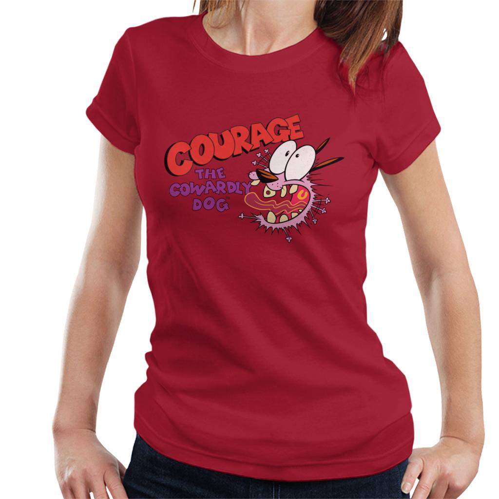 Courage The Cowardly Dog Halloween Scared Women's T-Shirt product image 6