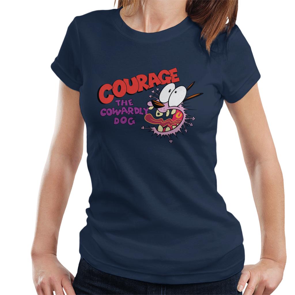 Courage The Cowardly Dog Halloween Scared Women's T-Shirt product image 4