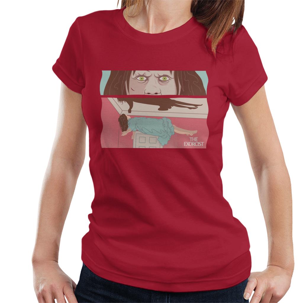 The Exorcist Regan Levitation Close Up Women's T-Shirt product image 4