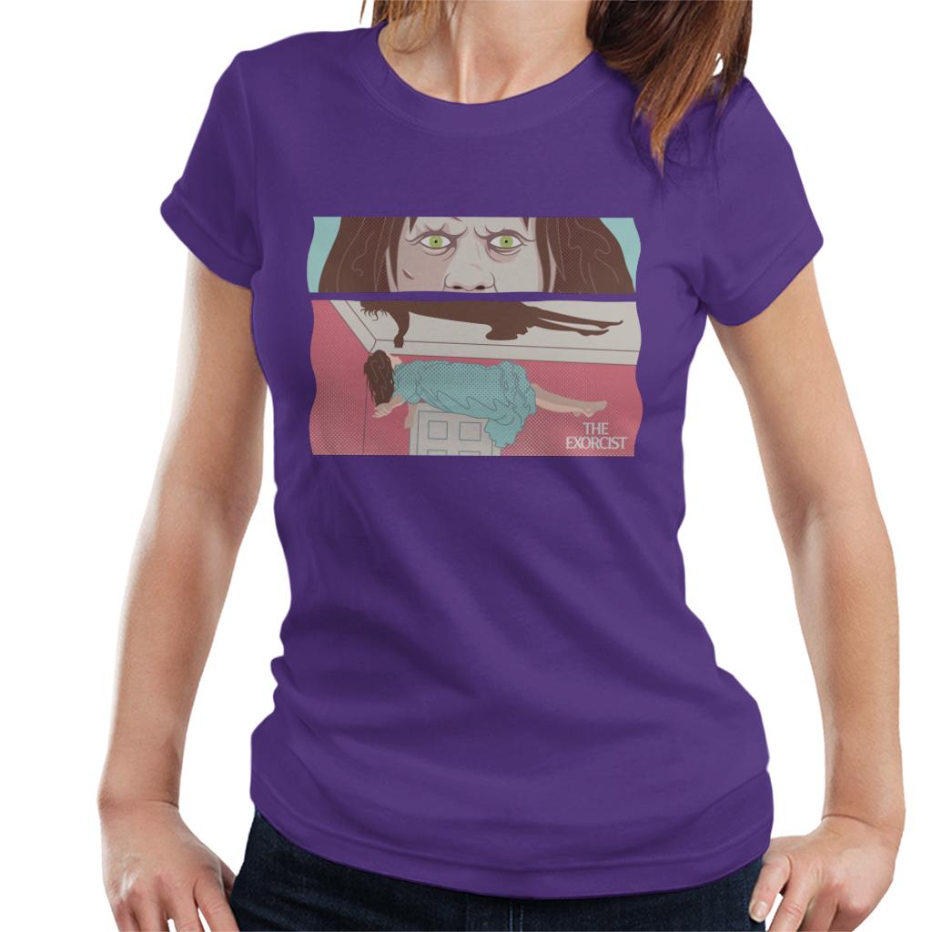 The Exorcist Regan Levitation Close Up Women's T-Shirt product image 6