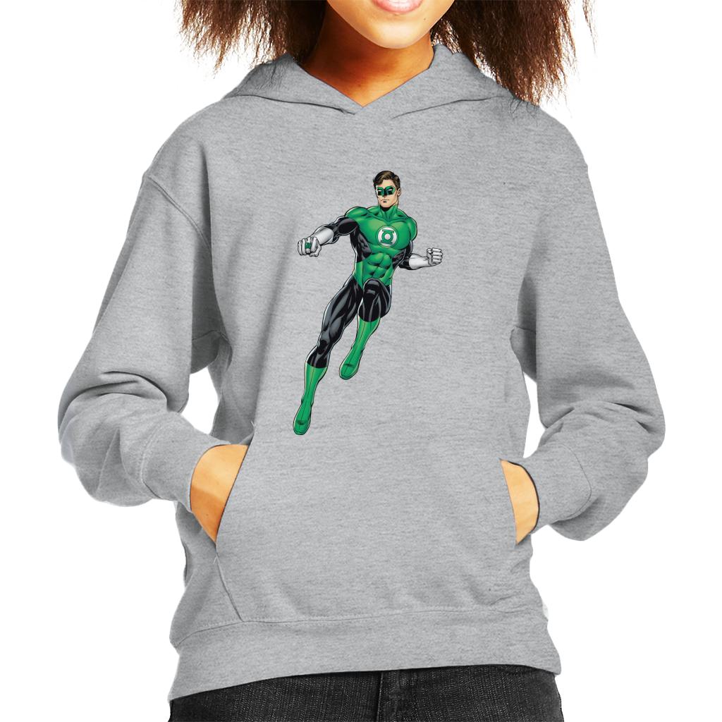 Green Lantern Ring Pose Kid's Hooded Sweatshirt