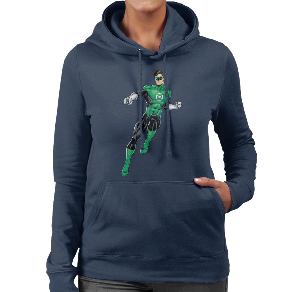 Green Lantern Ring Pose Women's Hooded Sweatshirt
