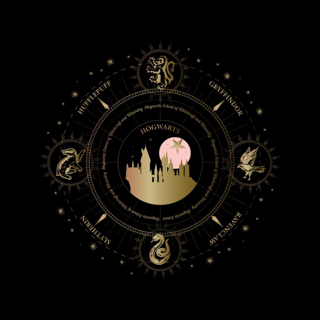 Harry Potter Hogwarts Houses Gold Silhouette Kid's Hooded product image 2