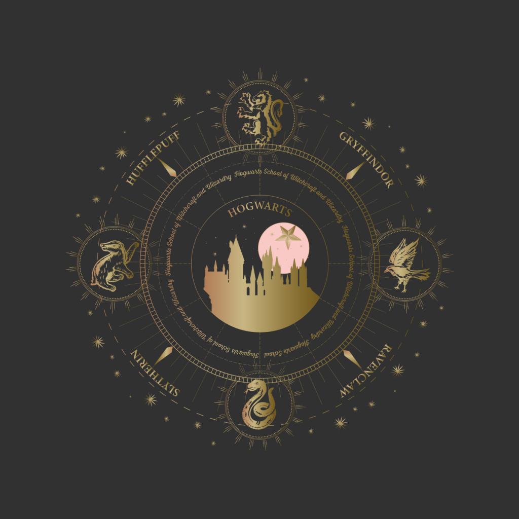 Harry Potter Hogwarts Houses Gold Silhouette Men's product image 5