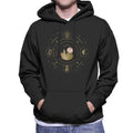 Harry Potter Hogwarts Houses Gold Silhouette Men's Hooded product image 1